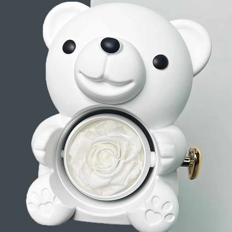 Teddy Rose Box & Personalized Jewelry