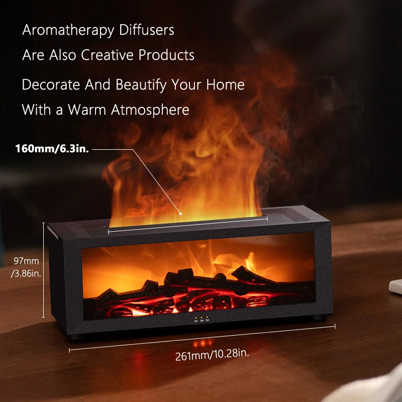 FlameGlow Aroma Diffuser and GlowMist Flame Humidifier