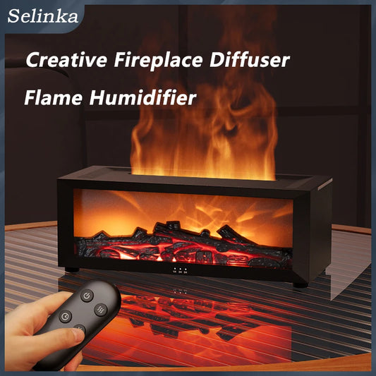 FlameGlow Aroma Diffuser and GlowMist Flame Humidifier