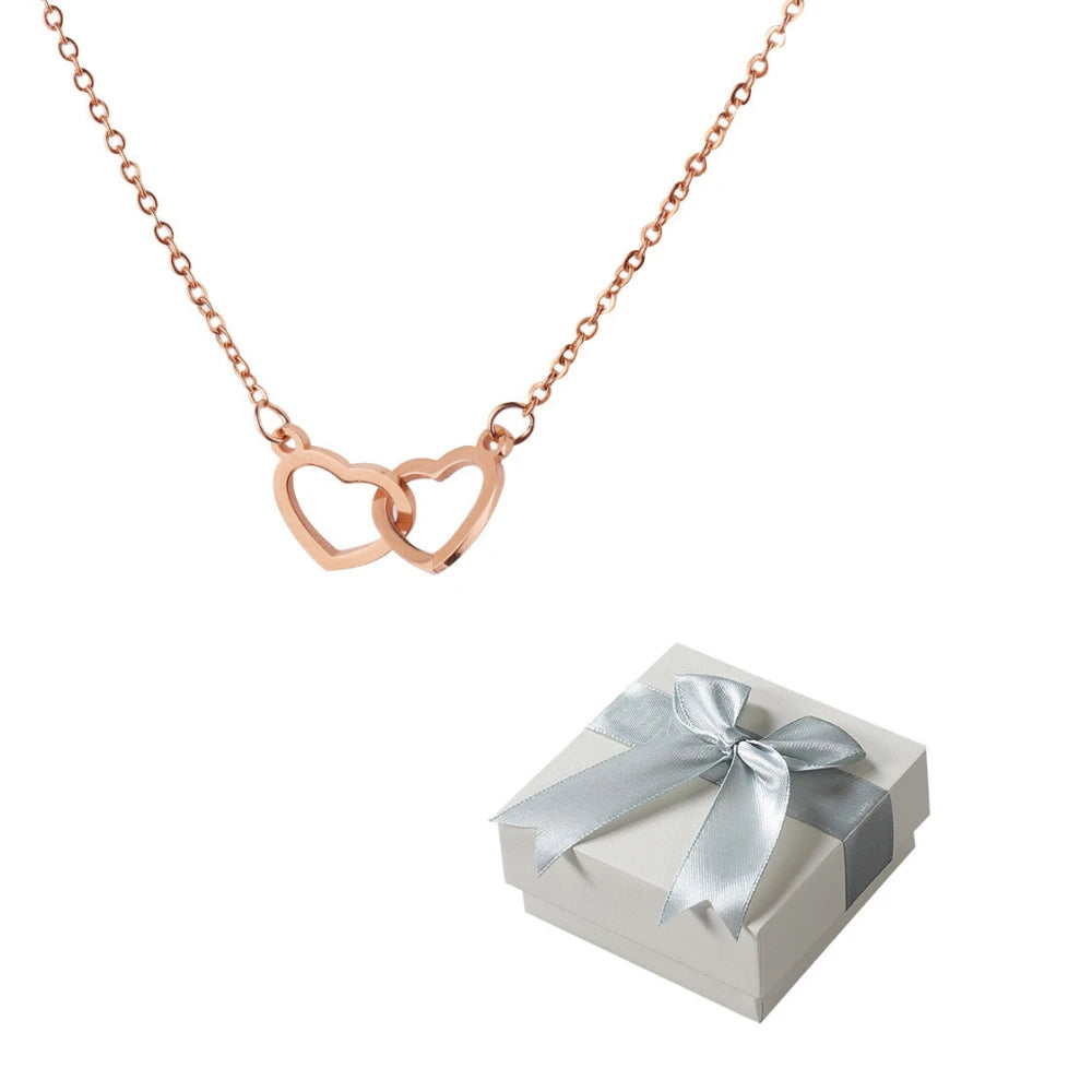 Personalized Necklace with Rotating Rose Box